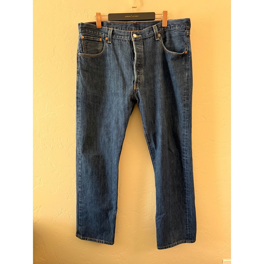 Levi‎ Strauss & Co 501 Original Fit Mens Jeans Dark Wash Size 40 X 32